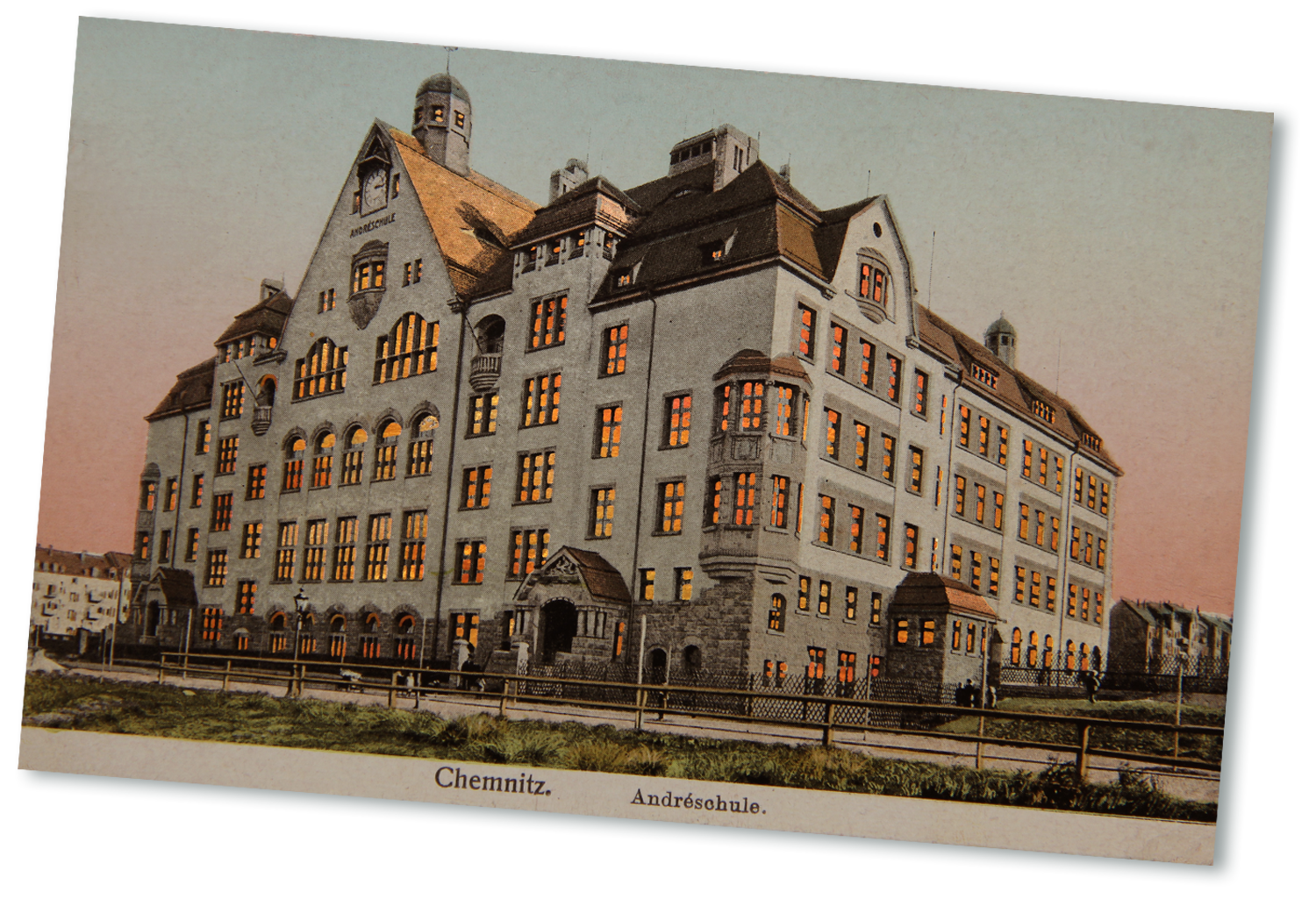 Andéschule Chemnitz, heutiges Dr.Wilhelm-André-Gymnasium
